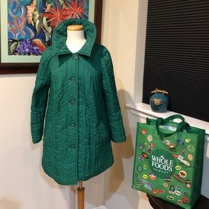 Vtg 50s Kelly Green Quilted Jacket - Perfect 4 Saint Patrick's Day!  Fits M - L